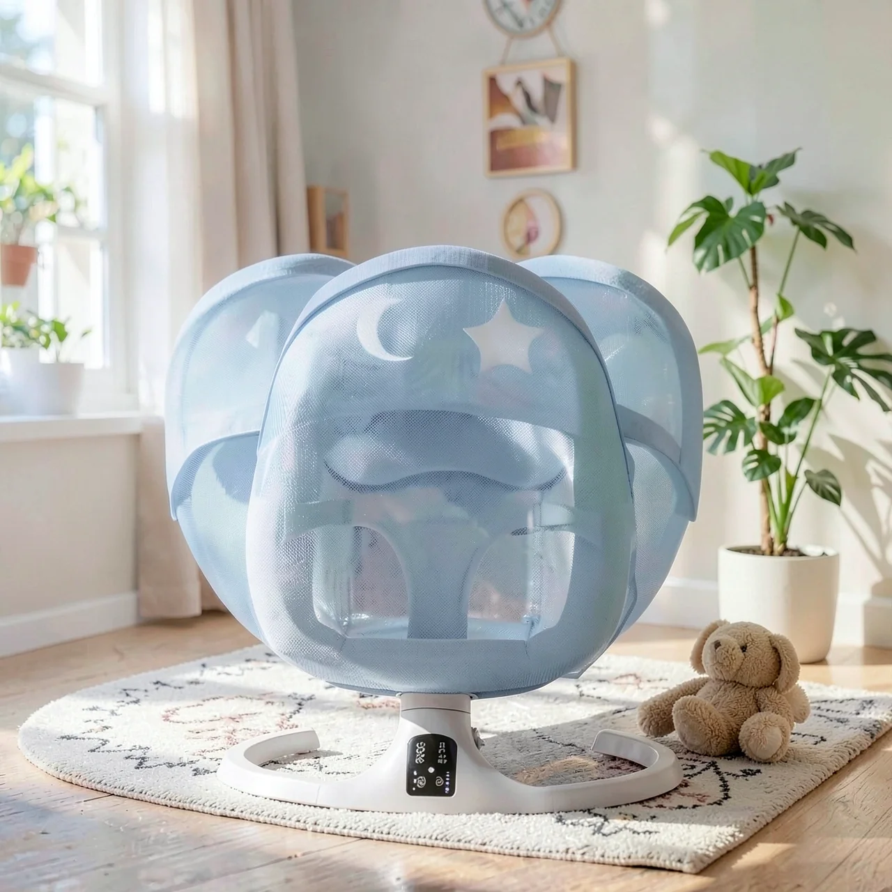 Колыбель Smart Baby Cradle синяя