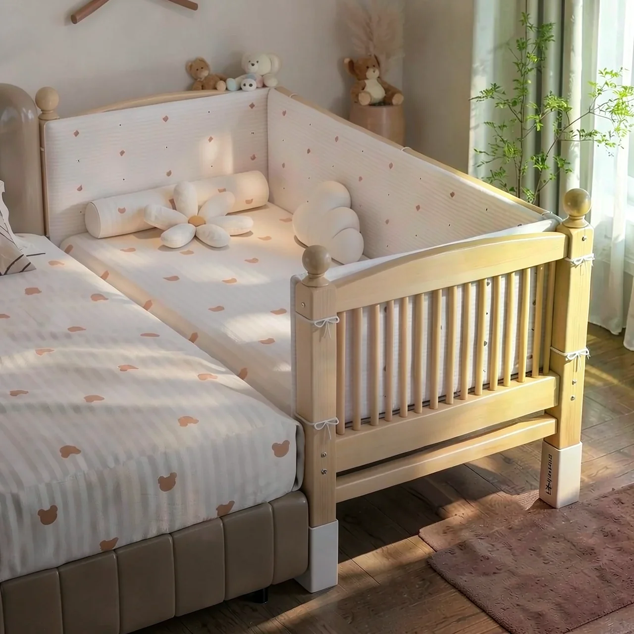 Ограждение Yuemu двустороннее матрас 5см 150x50