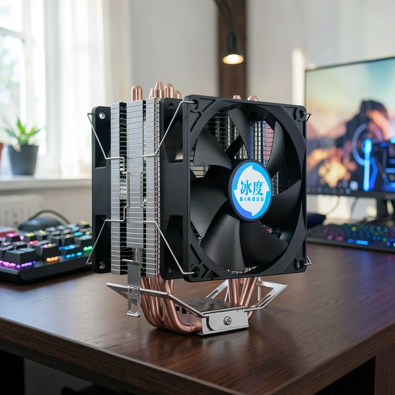 Система охлаждения Ice degree E9 4 трубки, 2 вентилятора, PWM
