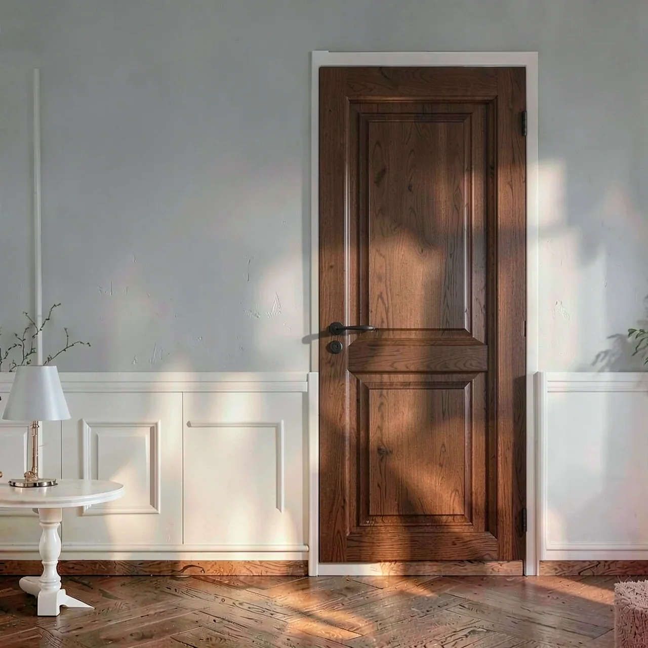 Дверь межкомнатная массив ореха