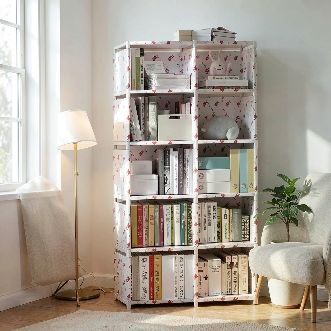 Стеллаж Simple Bookshelf 10 ячеек Мишка
