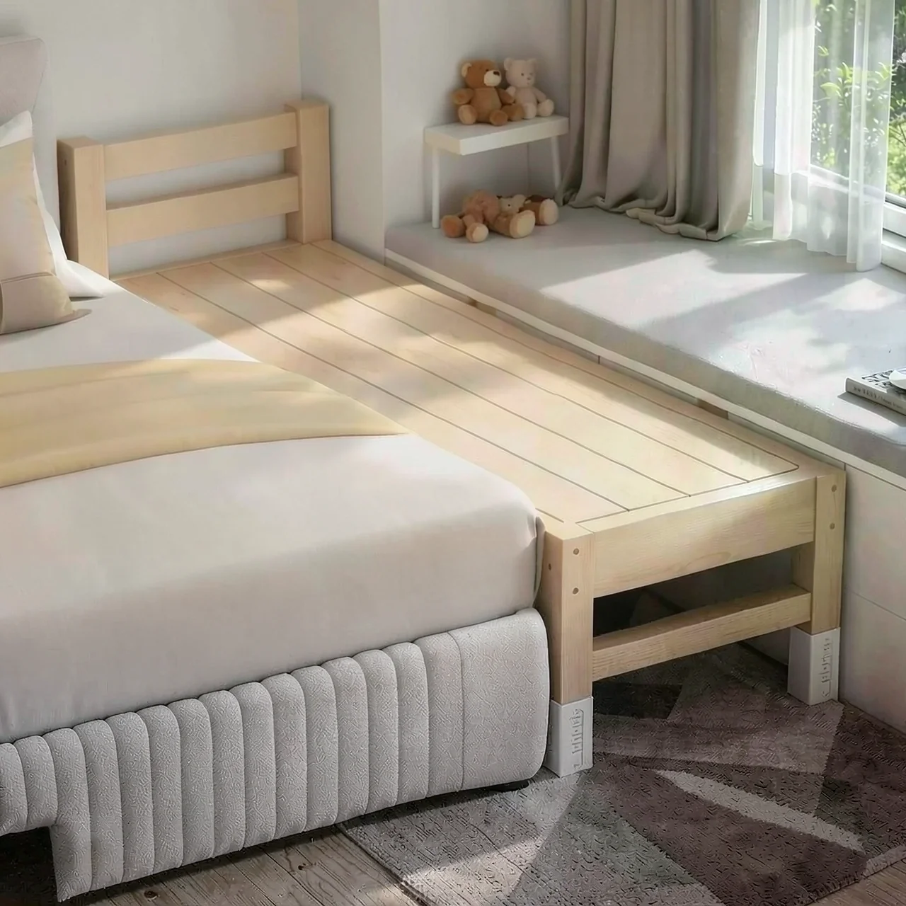 Кроватка детская приставная с изголовьем 200x60