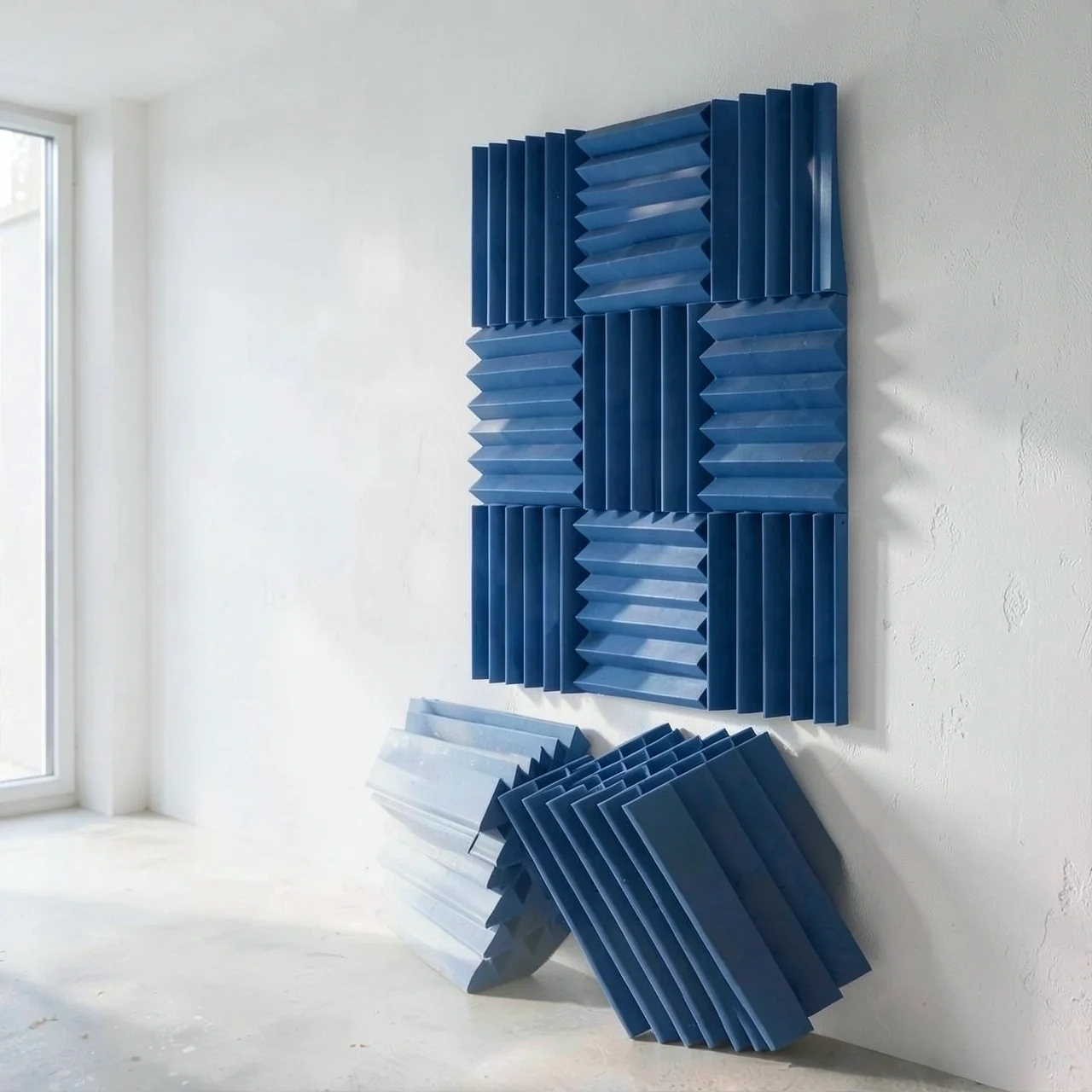 Панель акустическая синяя 50x50x2.5