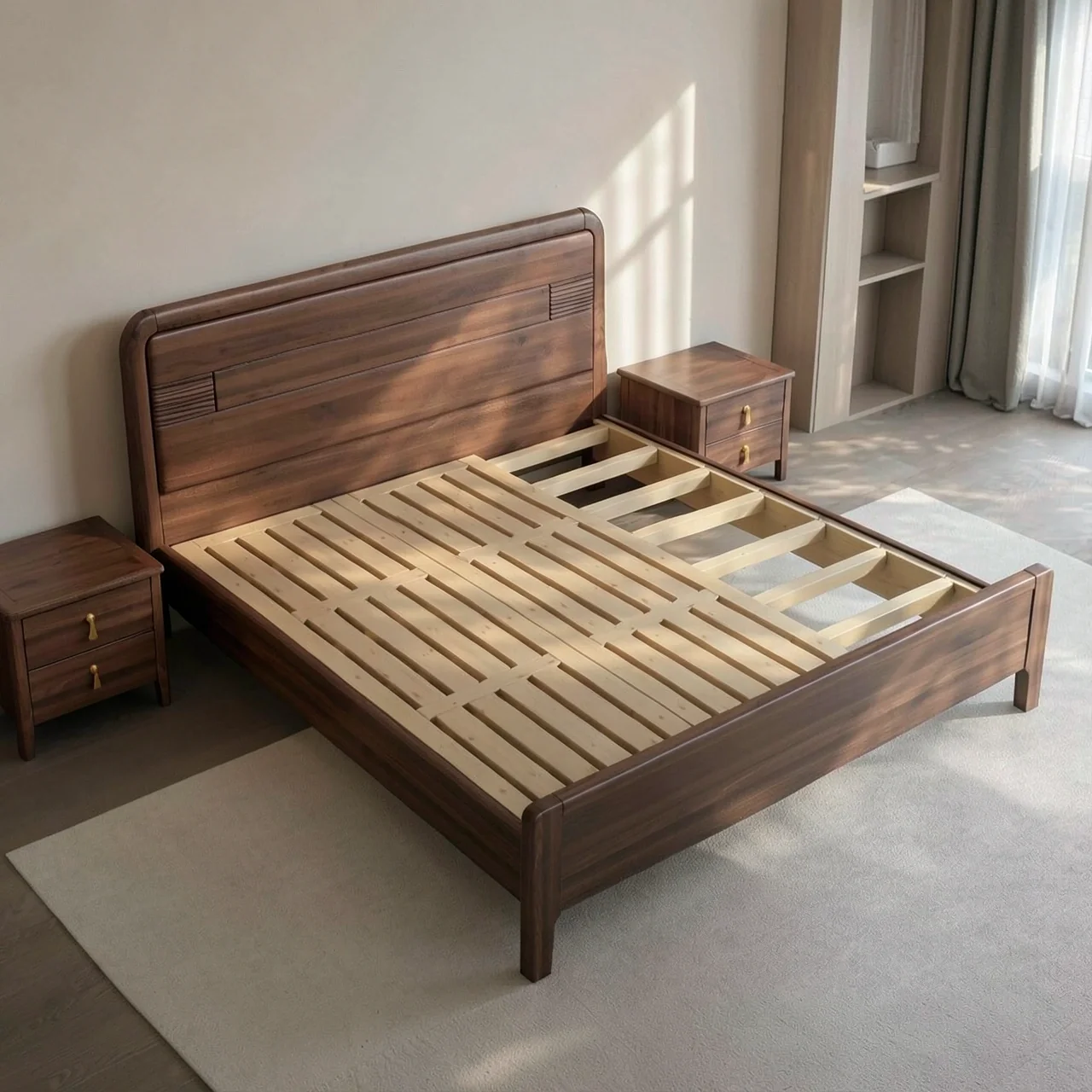 Кровать с кедровым основанием 180x200