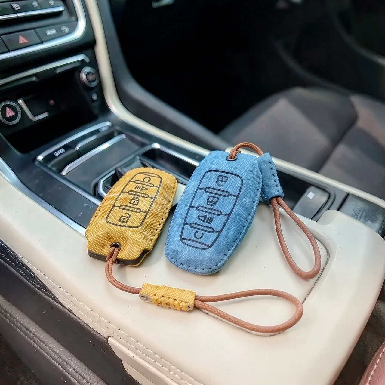 Чехол для ключа Haval джинсовый темно-синий