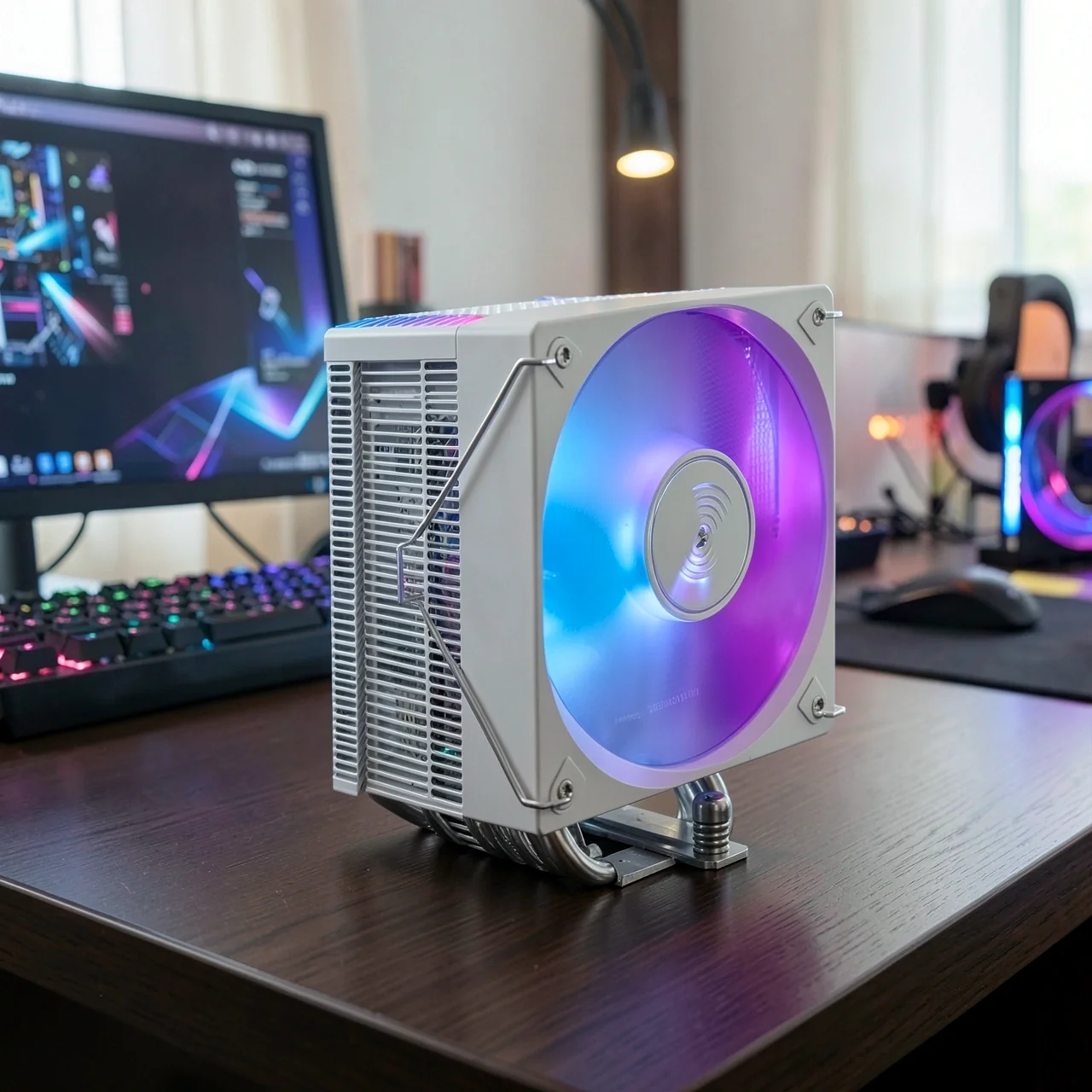 Кулер для процессора Jonsbo CR-1000MAX цветной белый