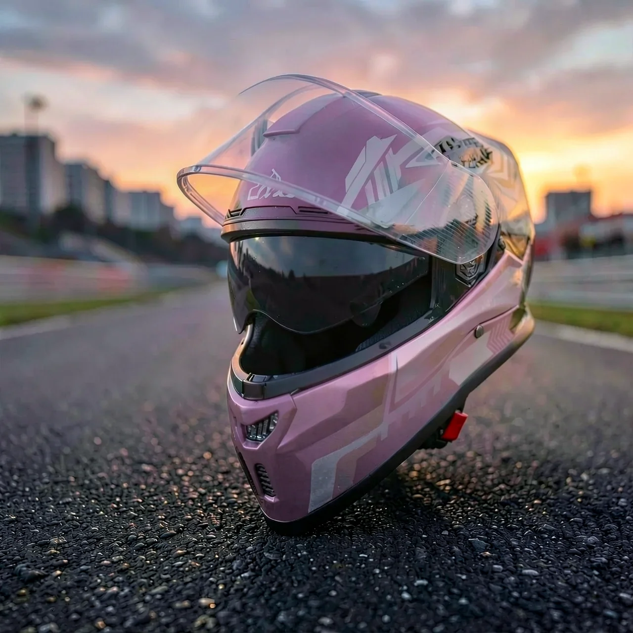 Полушлем AXK QK902 розовый