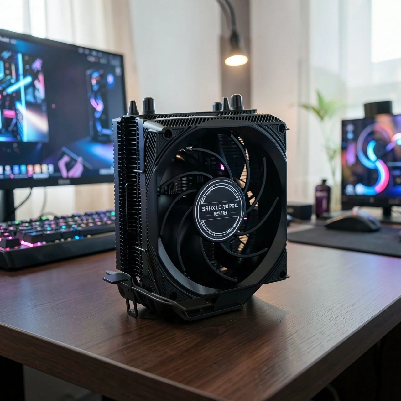 Кулер SRHX LC-T90 PRO черный без подсветки