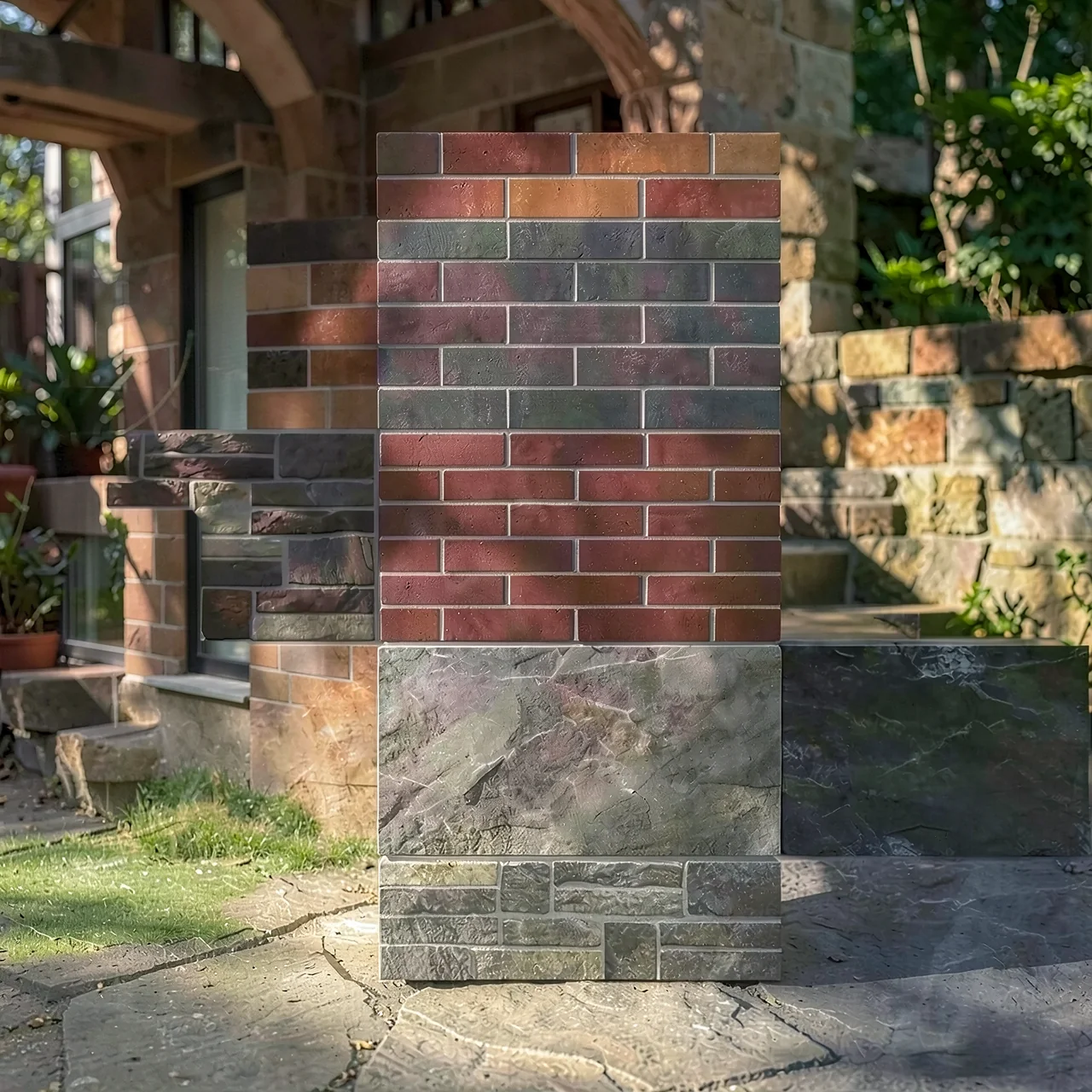 Декоративный фасадный кирпич Фухуаджу E-Stones 300x600 цвет 8D360
