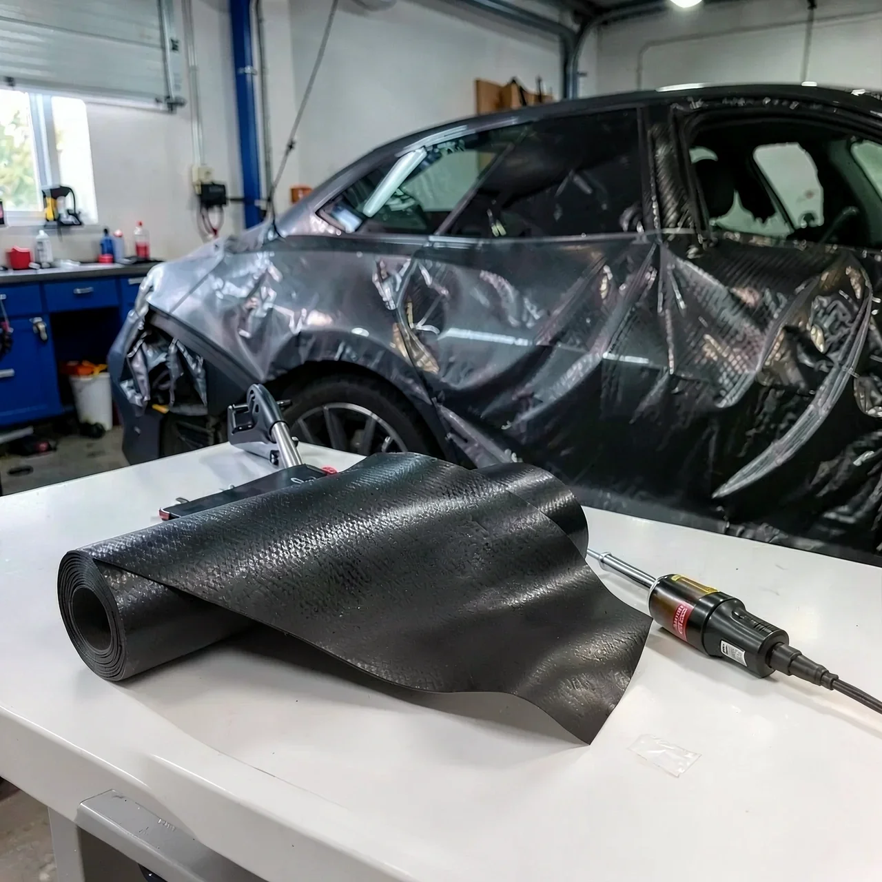 Пленка виниловая прозрачная 7 см 1 м