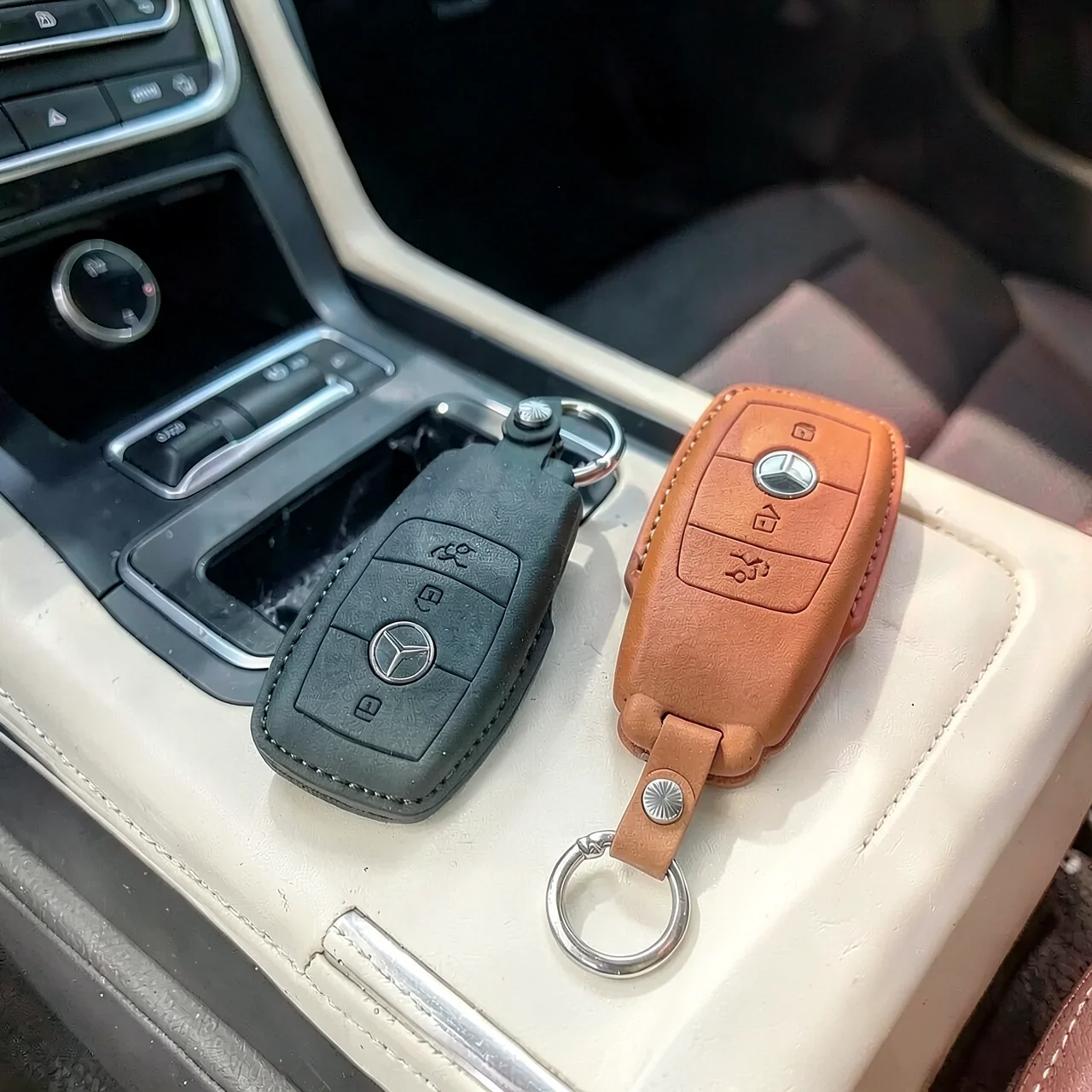 Чехол для ключа Mercedes-Benz B款 оранжевый