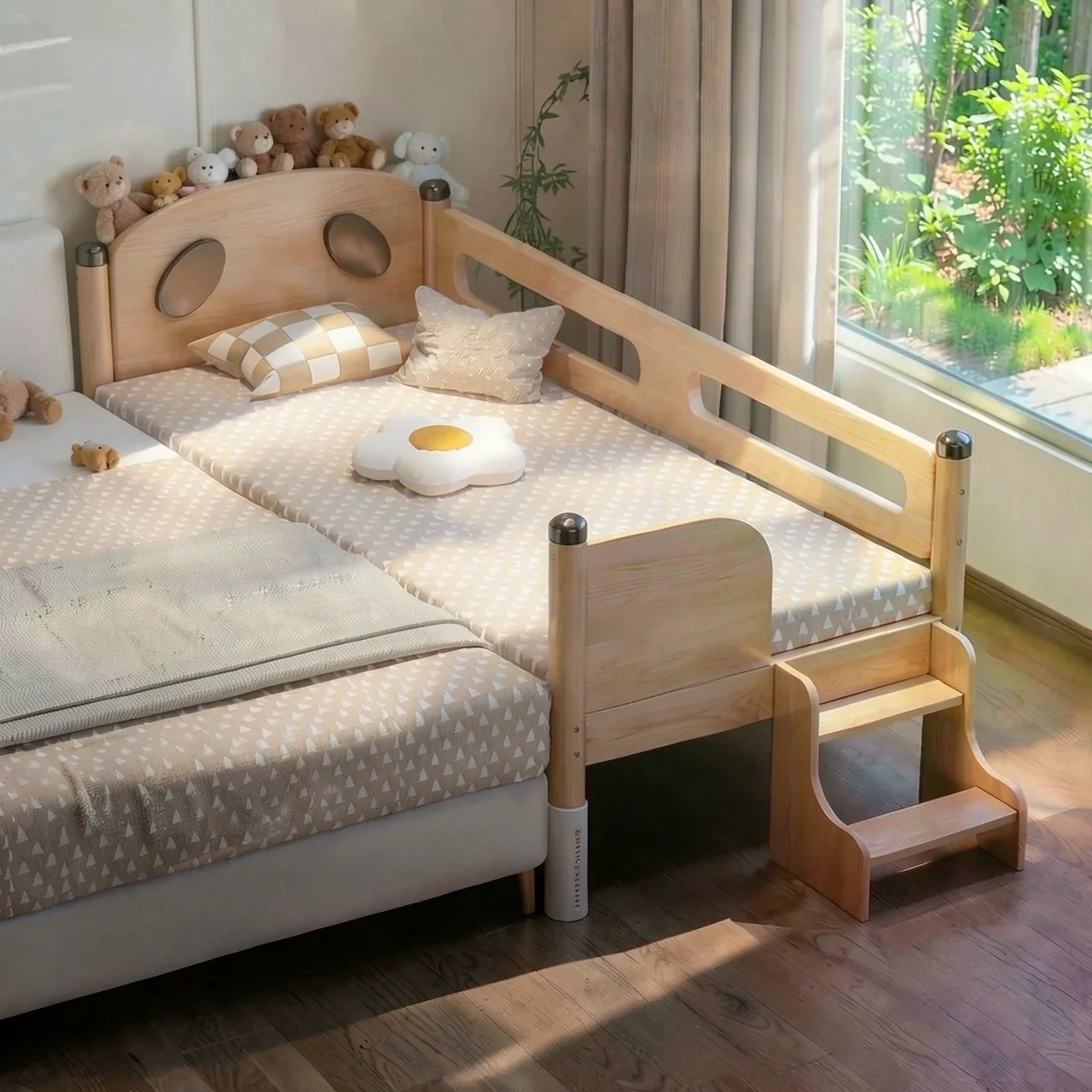 Кровать с двусторонним ограждением 180х50