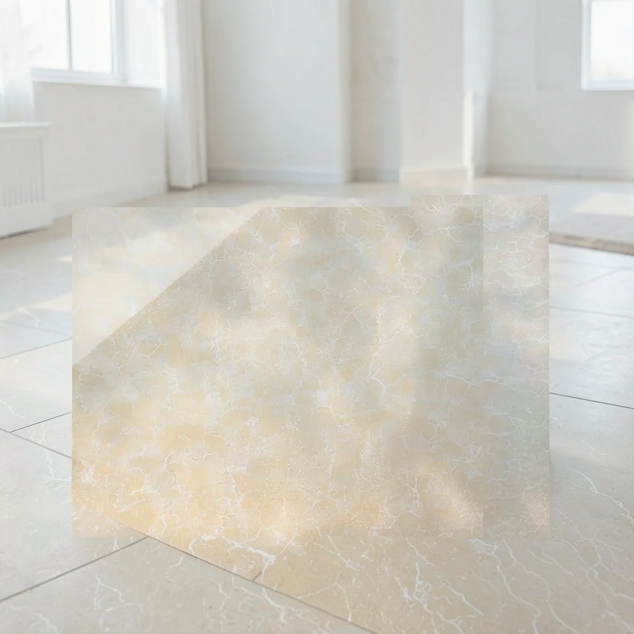 Плитка поликристаллическая белая Платиум 800x800x9