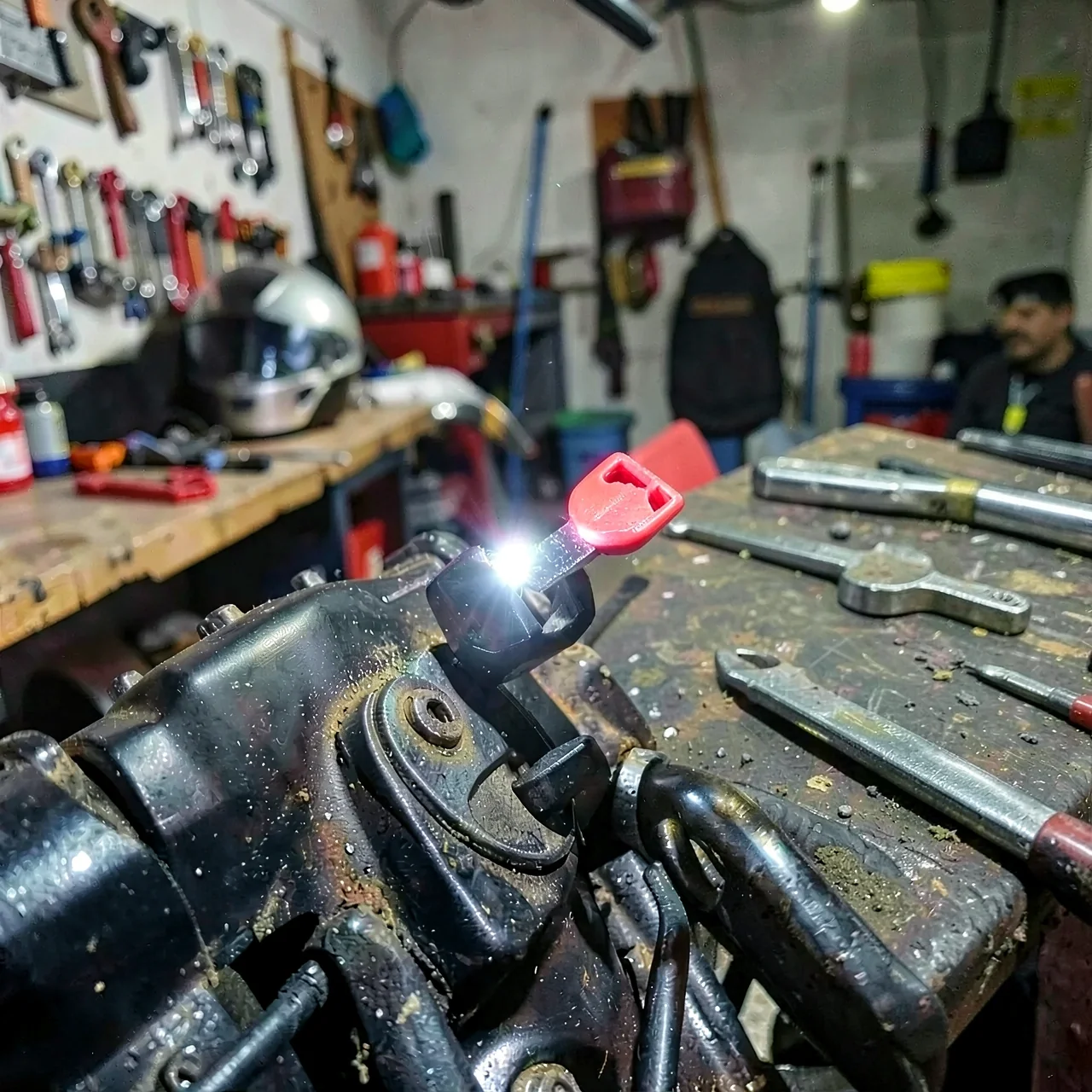 Заготовка ключа Kawasaki красная