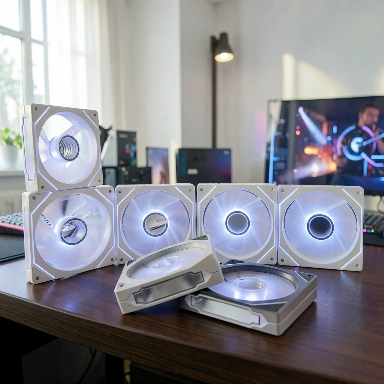 СЖО NPC Vision4 360 белая с вентиляторами Prism 4PRO