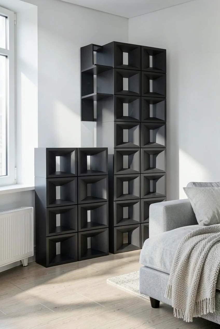 Фоновая панель космический черный двухсторонняя 60x60