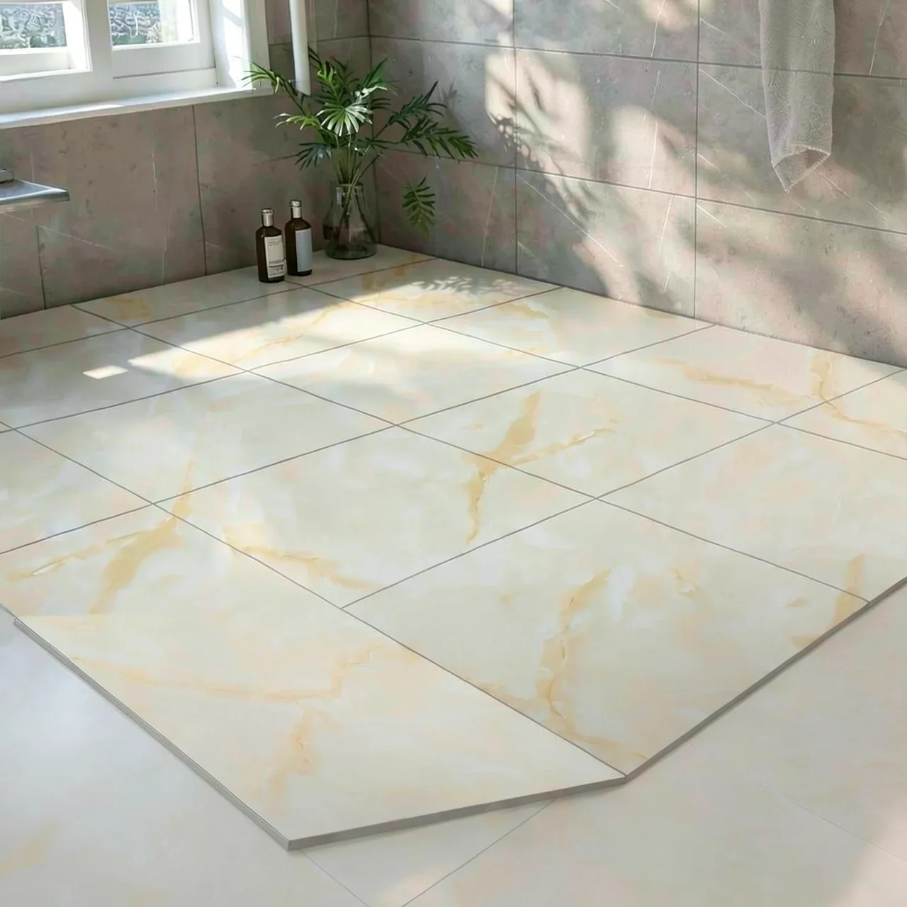 Виниловая плитка стеновая белая 60x30