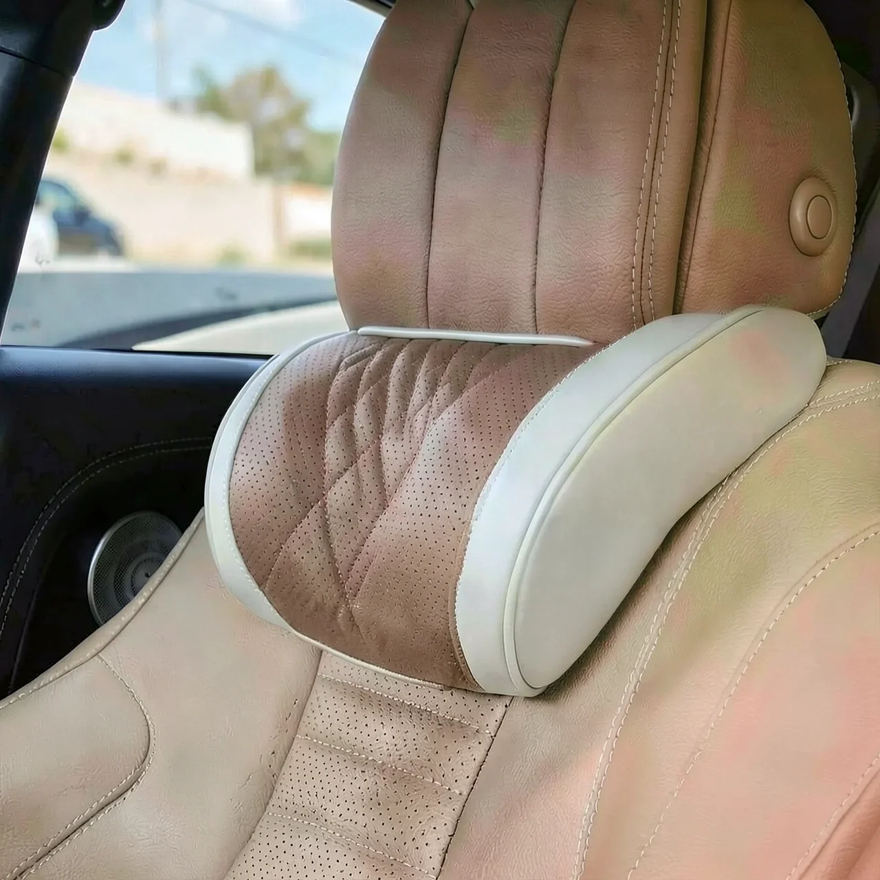 Поясничная опора Maybach белая
