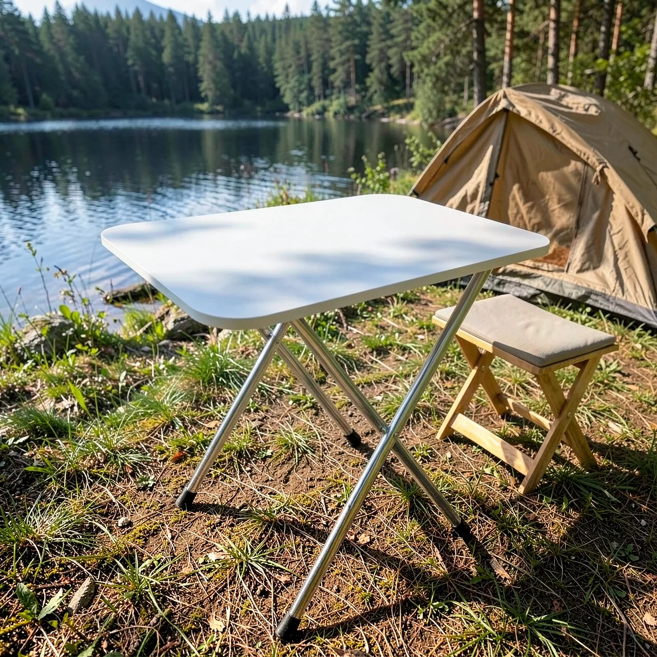 Стол складной OTHER A+ белый 60x40x50