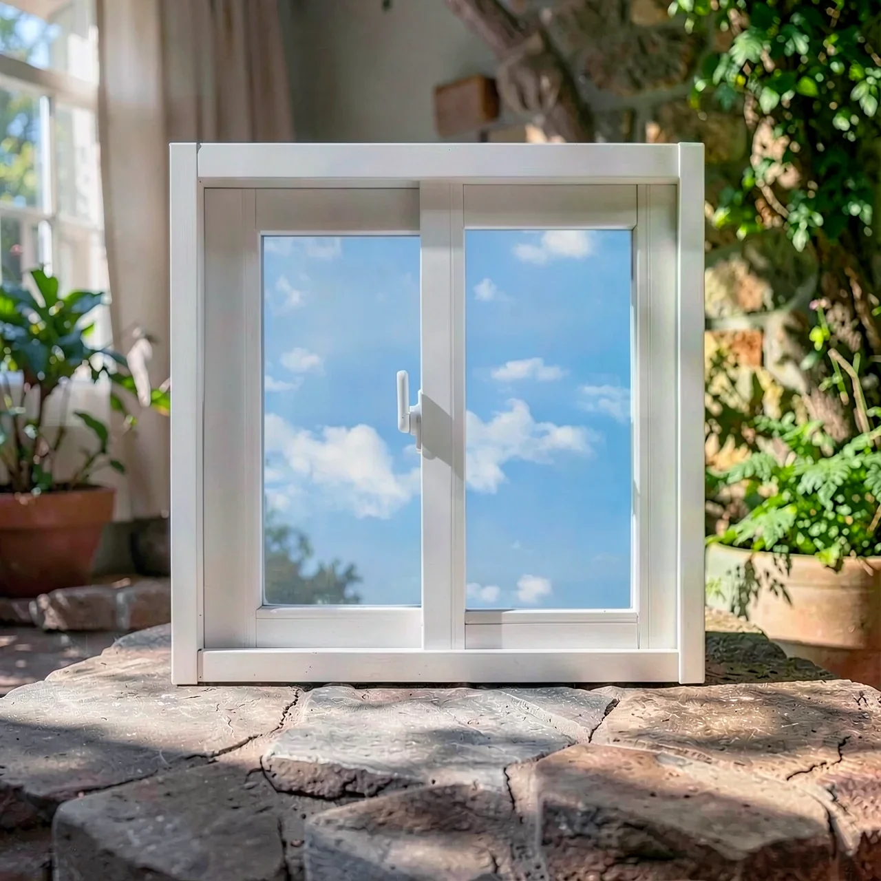 Окно раздвижное алюминиевое 50x40