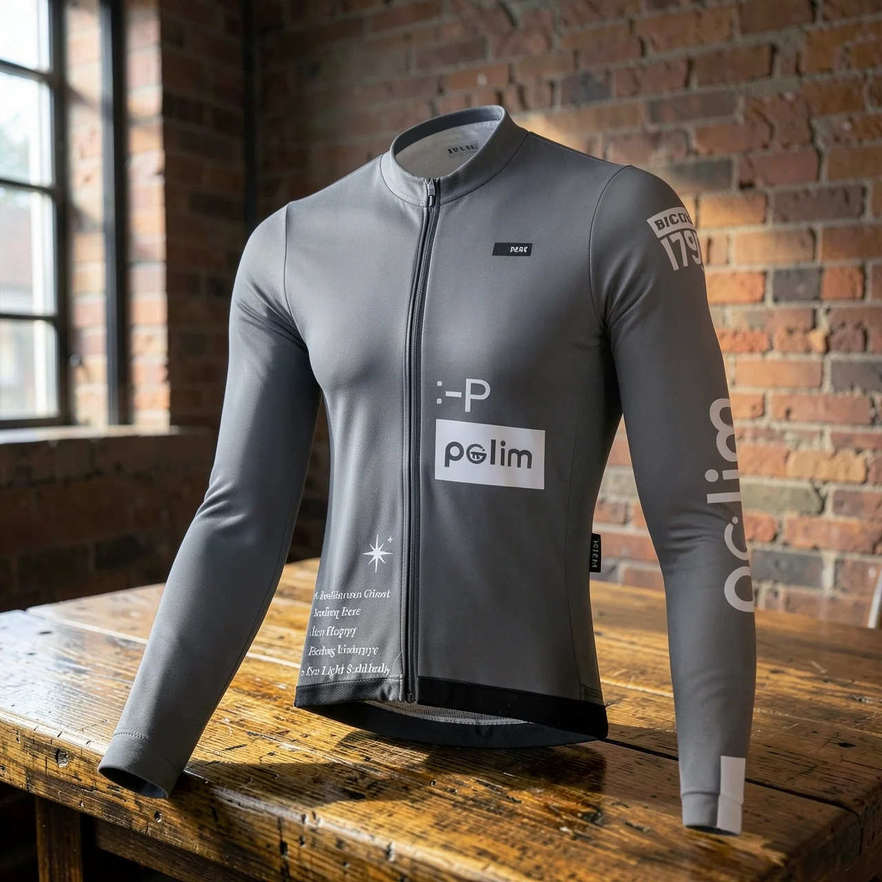 Велосипедный джерси PALGO LESS IS MORE серый женский XL