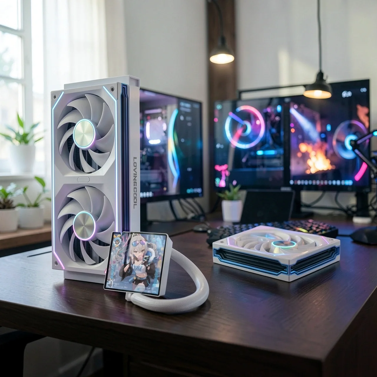 СЖО LovingCool SC60 Firefly 240мм белый расширенный комплект