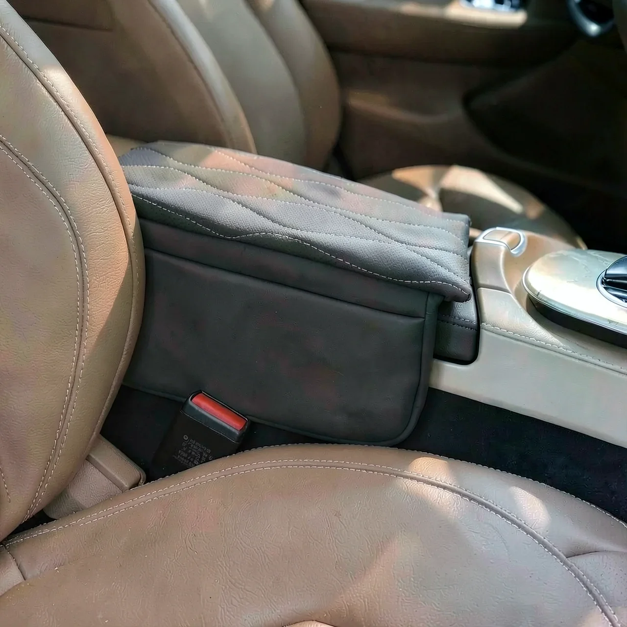 Подушка кожаная S-Class черная