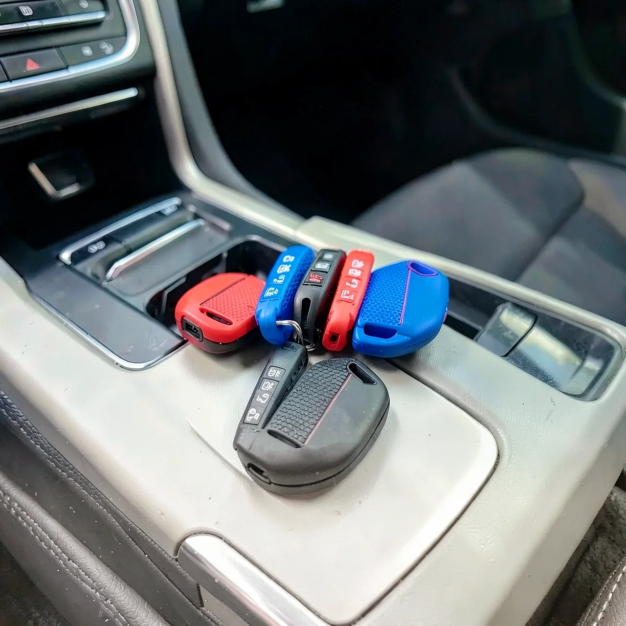 Чехол для ключа Kia синий