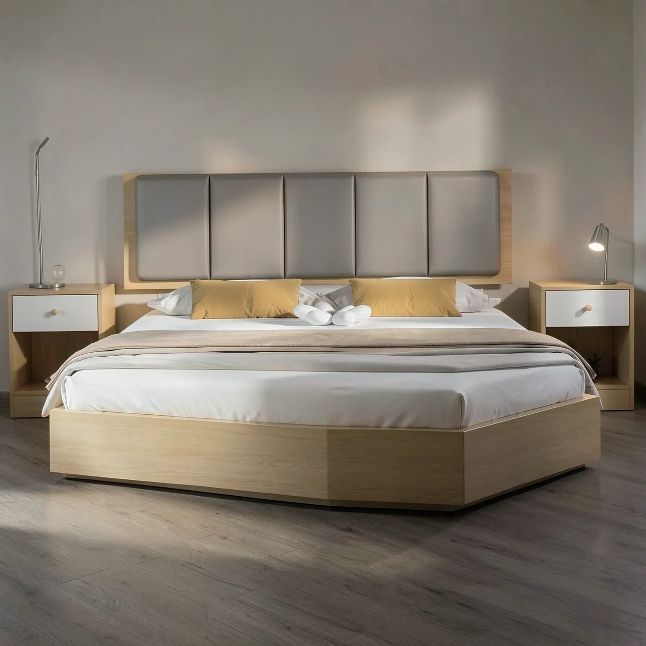 Кровать-татами с матрасом 10 см и тумбой 120x200