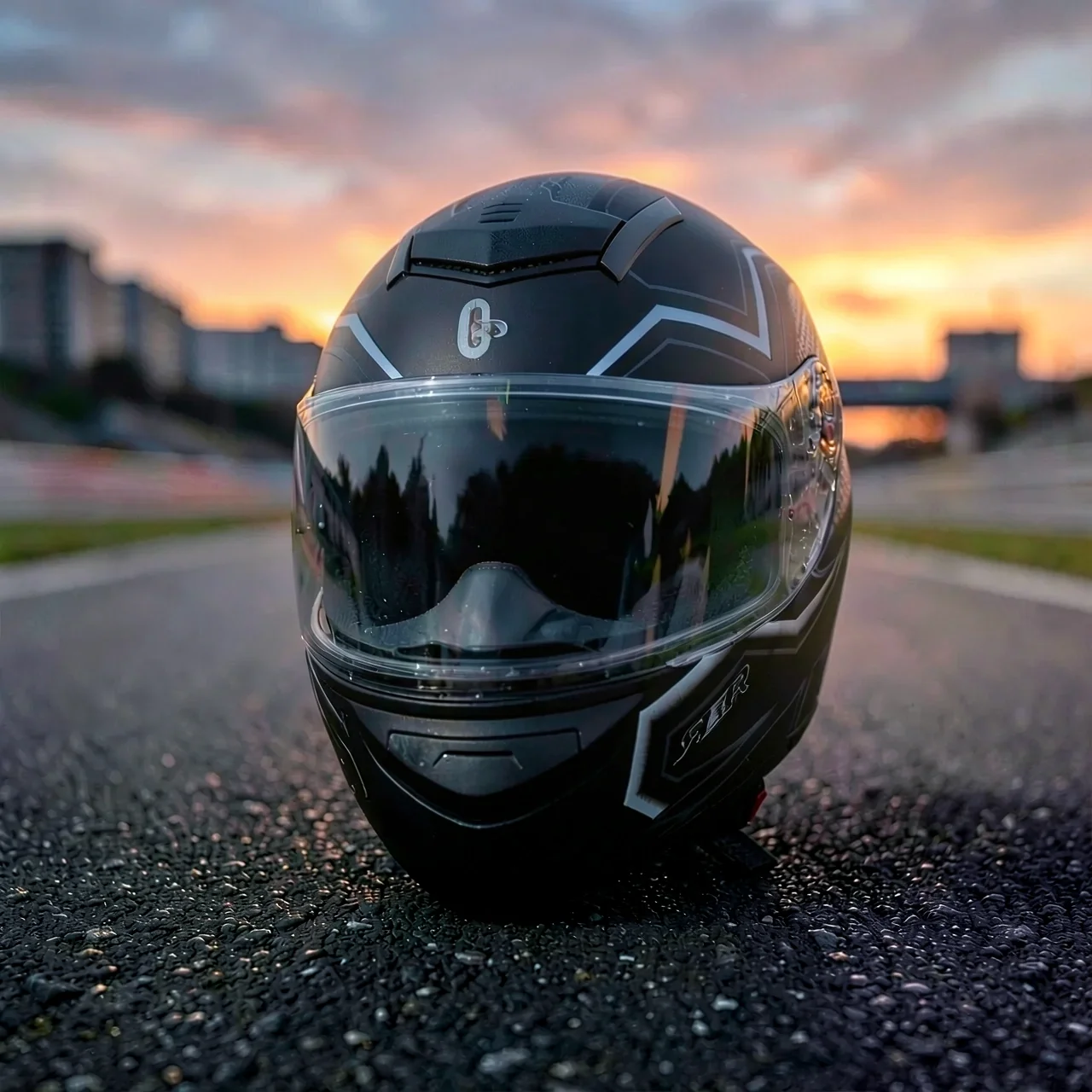 Шлем полушлем углеволокно M