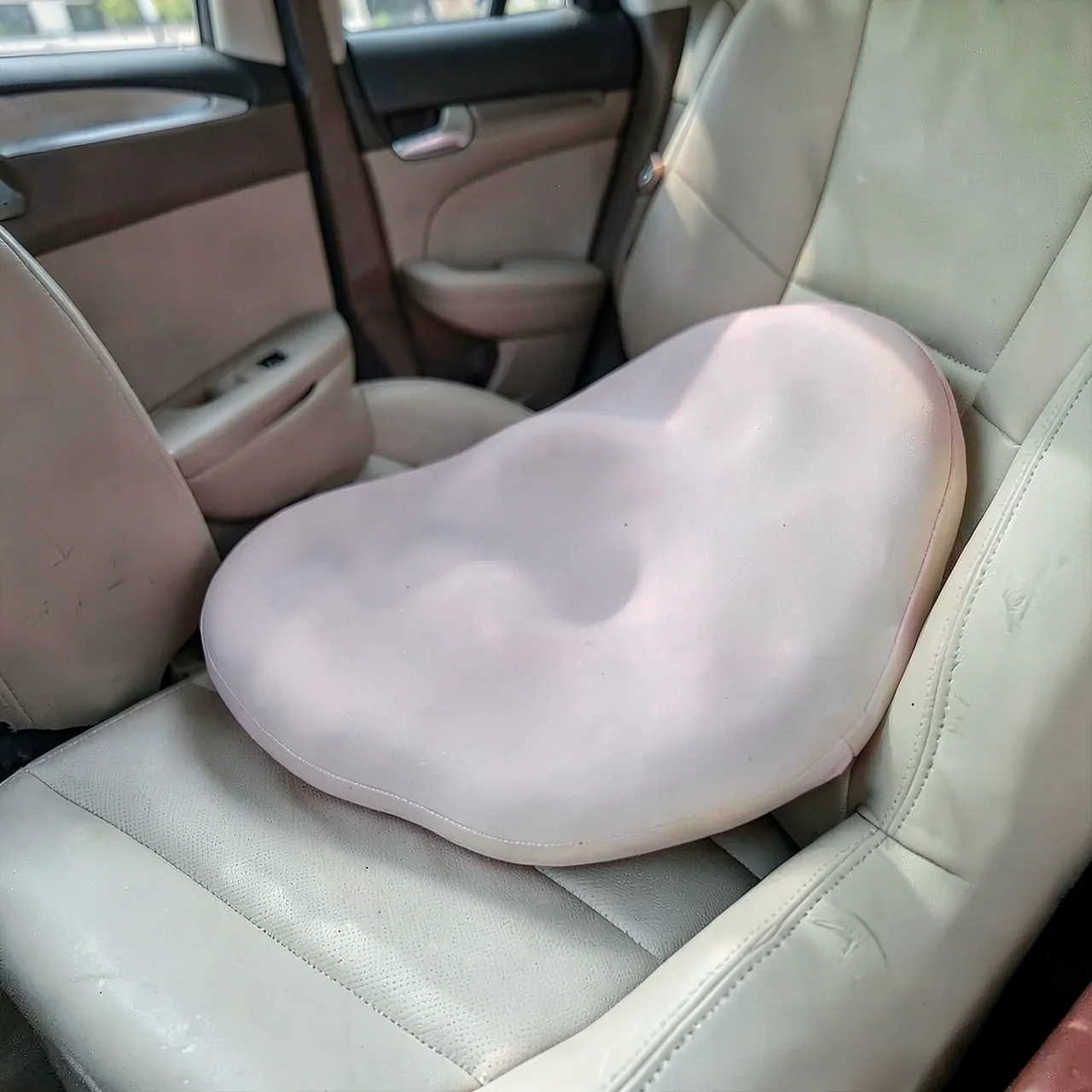 Поясничная подушка футер светло-серая