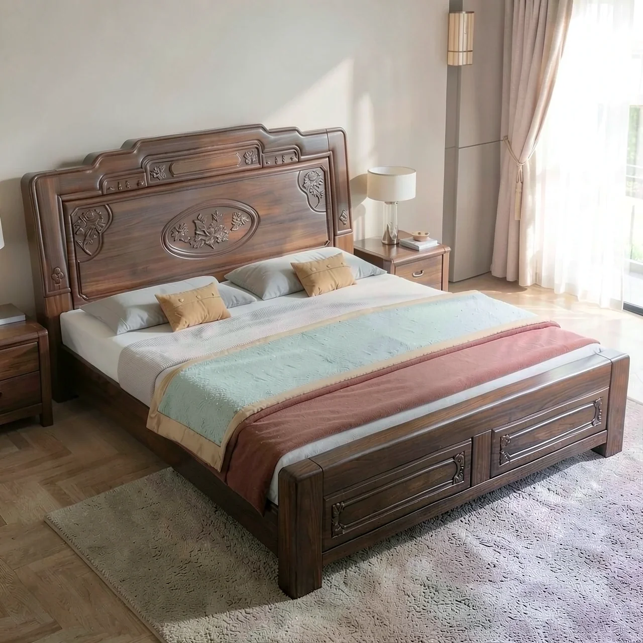 Кровать 1500x2000 с кокосовым матрасом