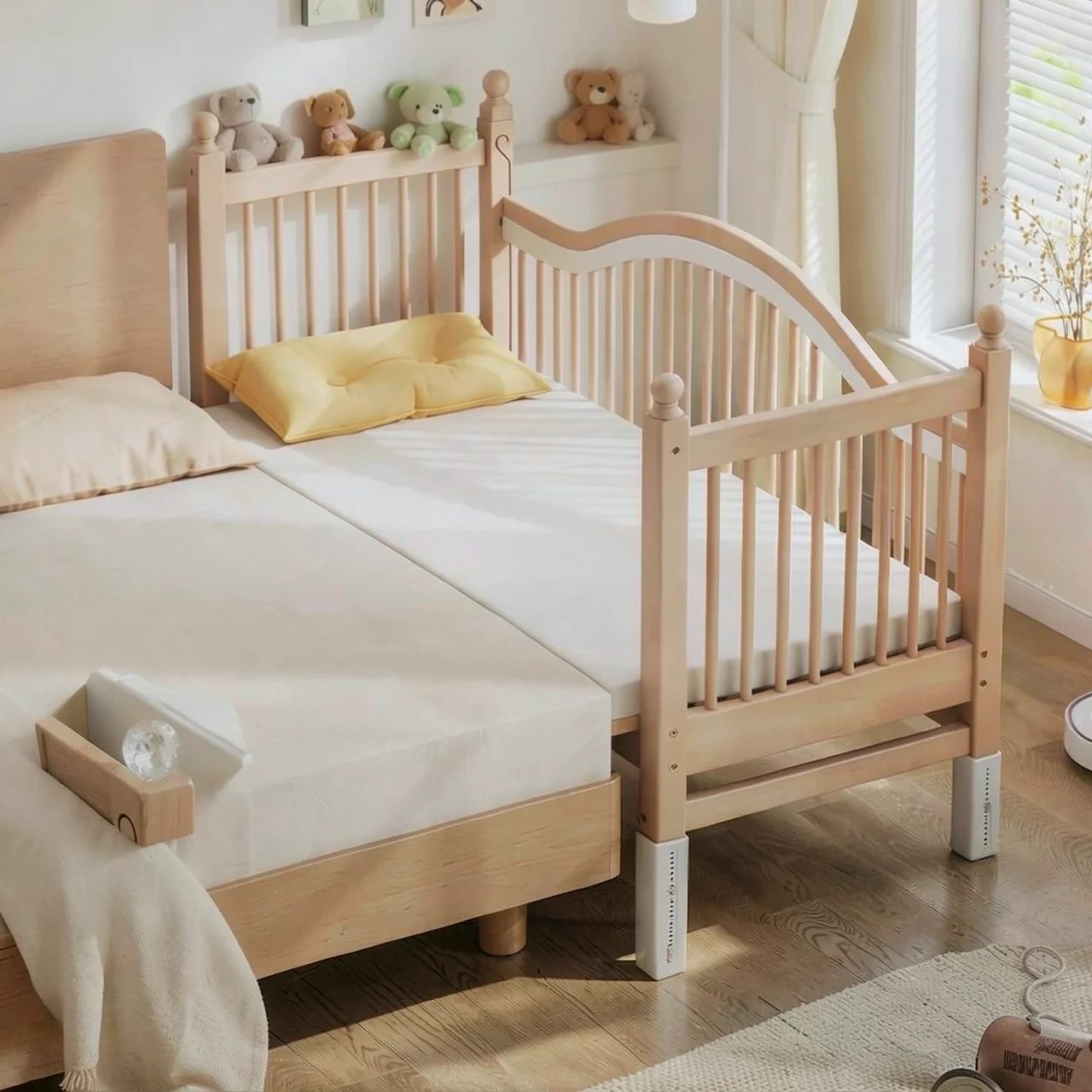 Ограждение с матрасом 6 см 150x60 торц.