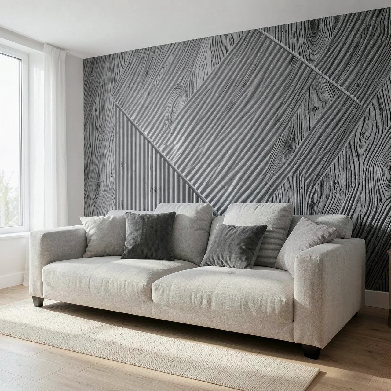 Панель 3D ПВХ Beauty черное дерево 300x300