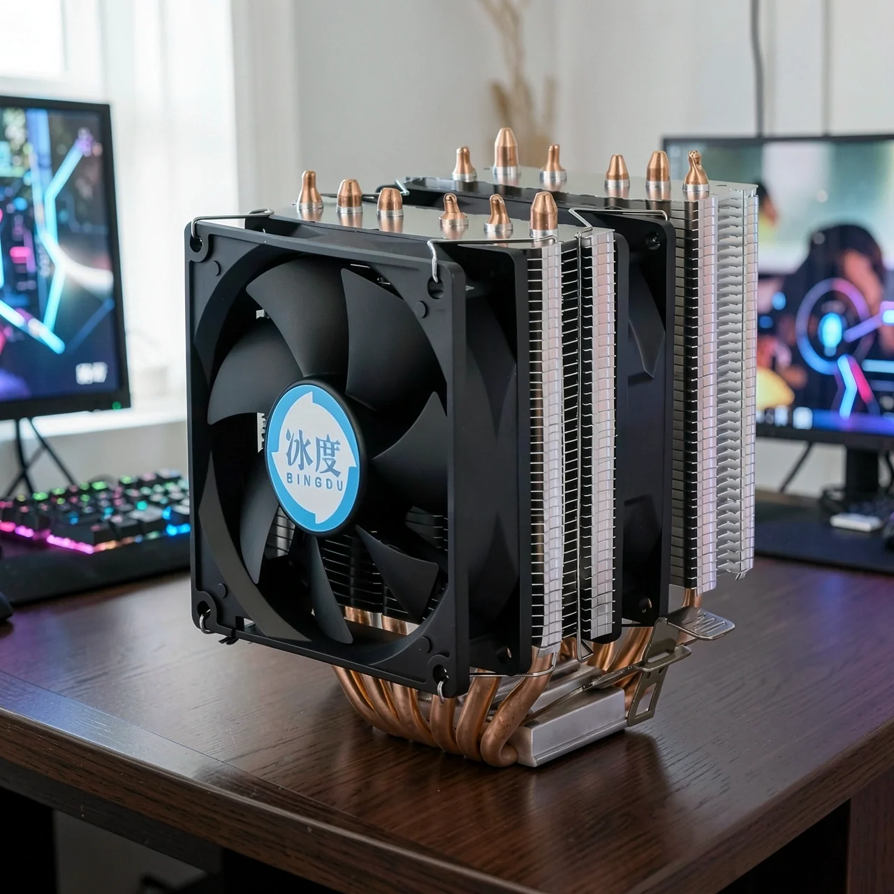 Система охлаждения Ice degree E9 6 трубок, 2 вентилятора, Fixed