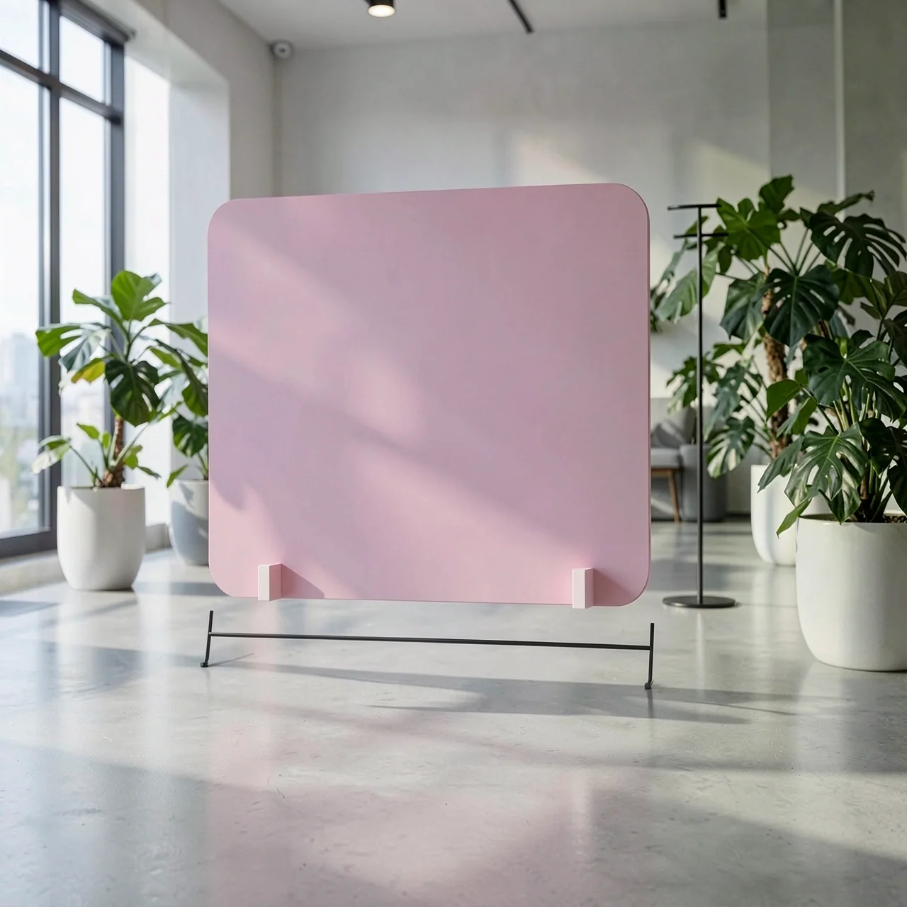 Панель защитная розовая 40x50