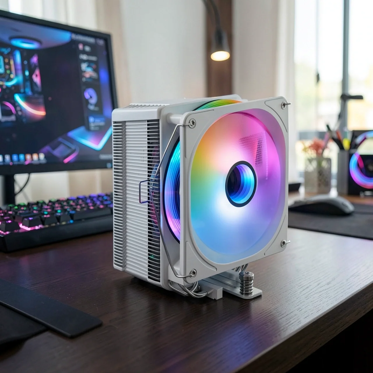 Кулер для процессора Jonsbo CR-1000MAX LS белый ARGB