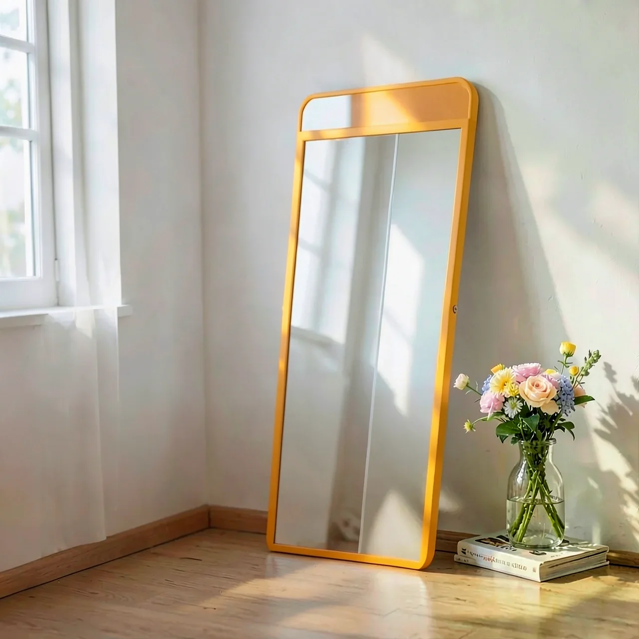 Зеркало напольное Lemon оранжевый 180x80