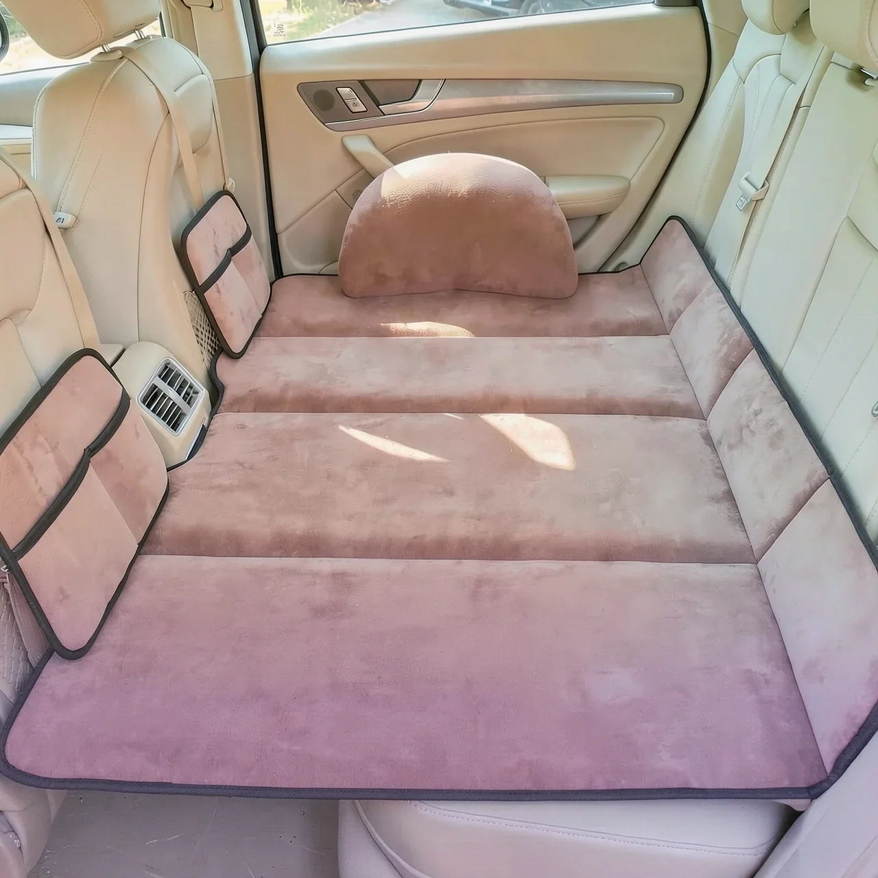 Матрас-коврик автомобильный коричневый 130x80 с сумкой