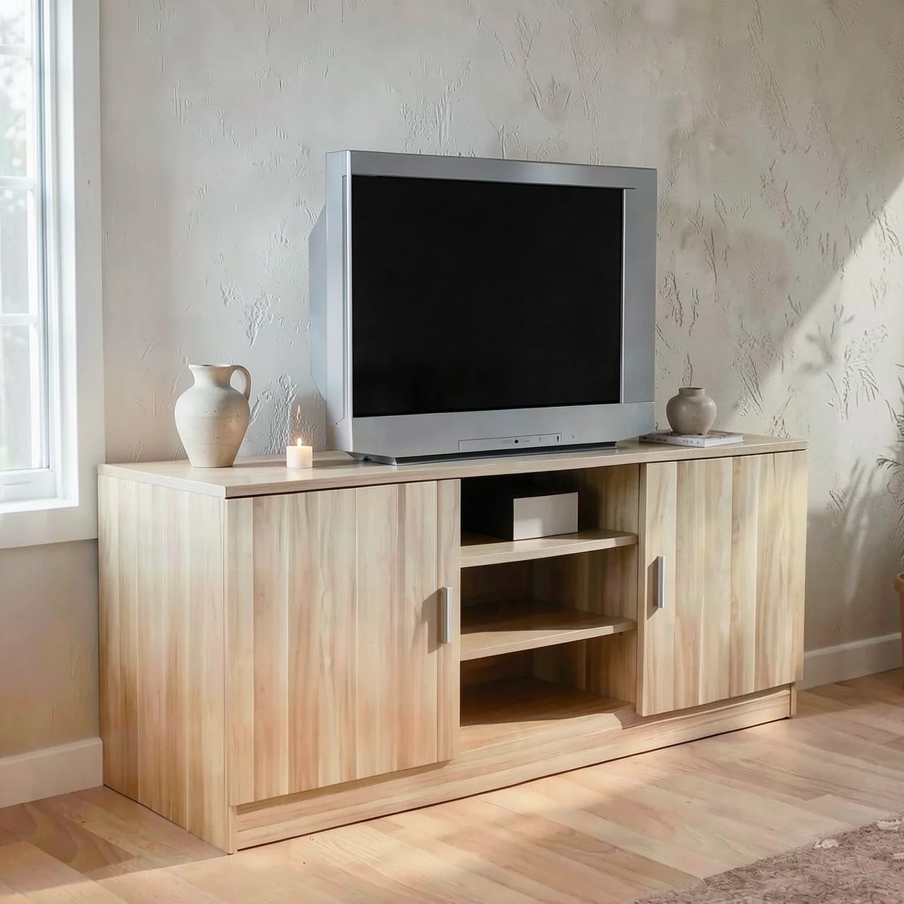 Тумба под телевизор 120x40x60 см цвет белый
