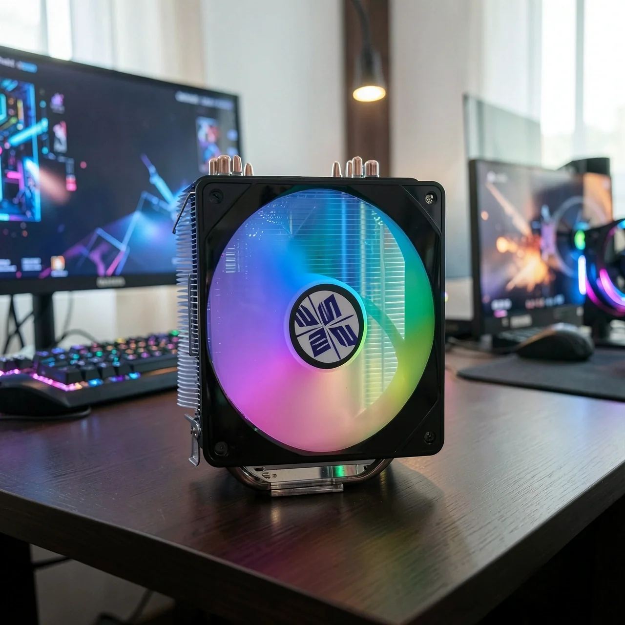 Кулер SEYIDO Z1/06 два вентилятора без подсветки для Intel