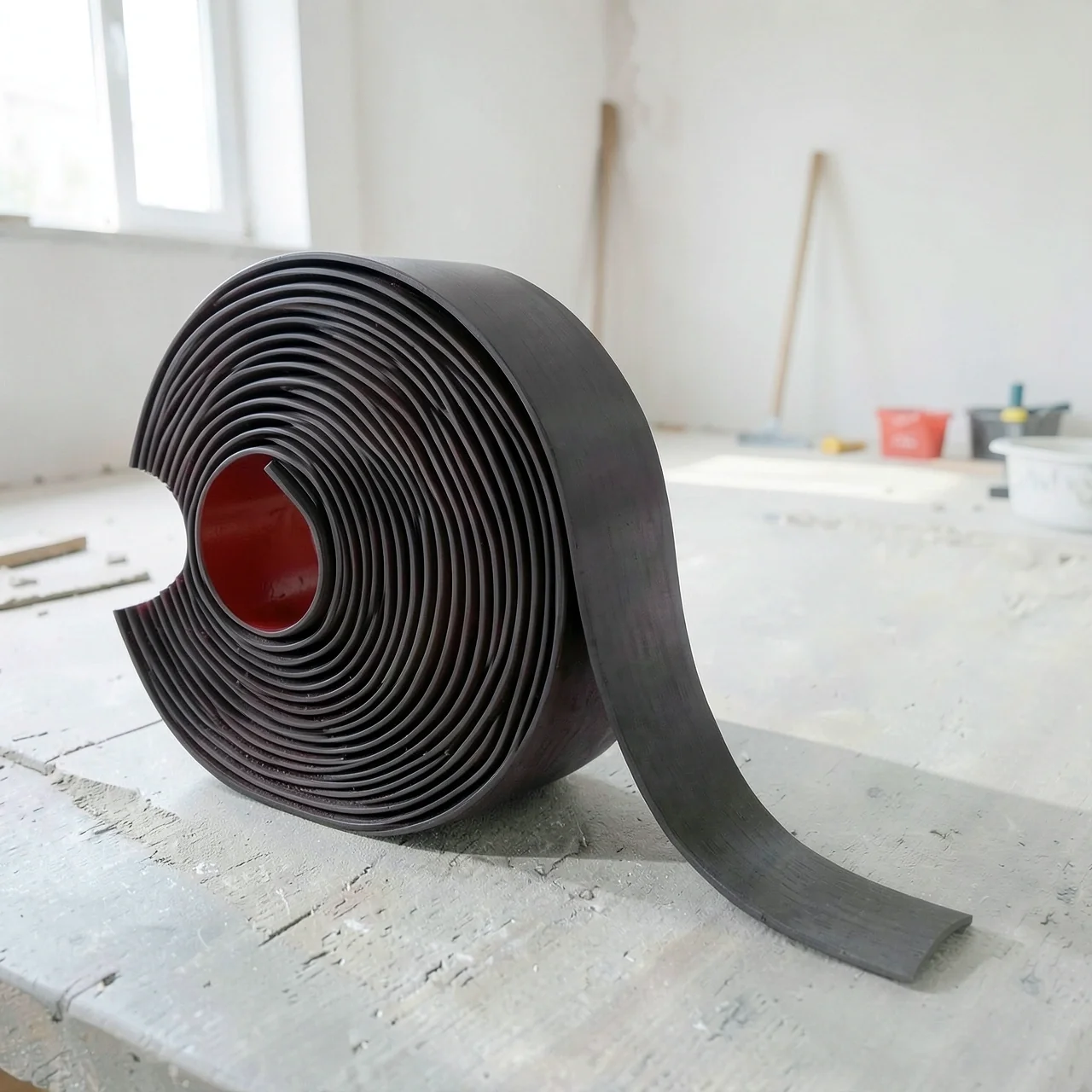 Порог ПВХ Anmeijia темно-серый текстурный 4 см