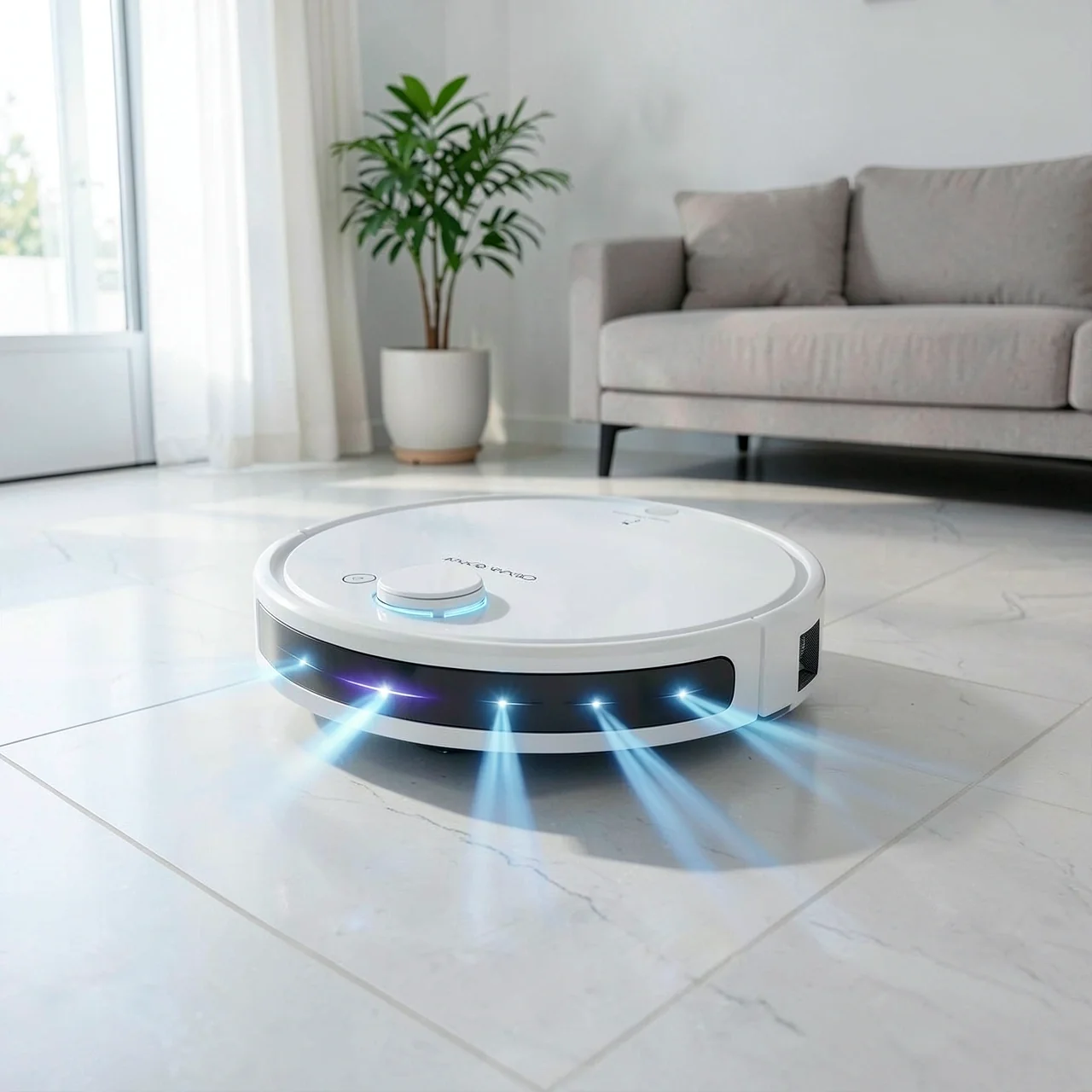 Робот-пылесос Scan Robot 12 белый максимальный