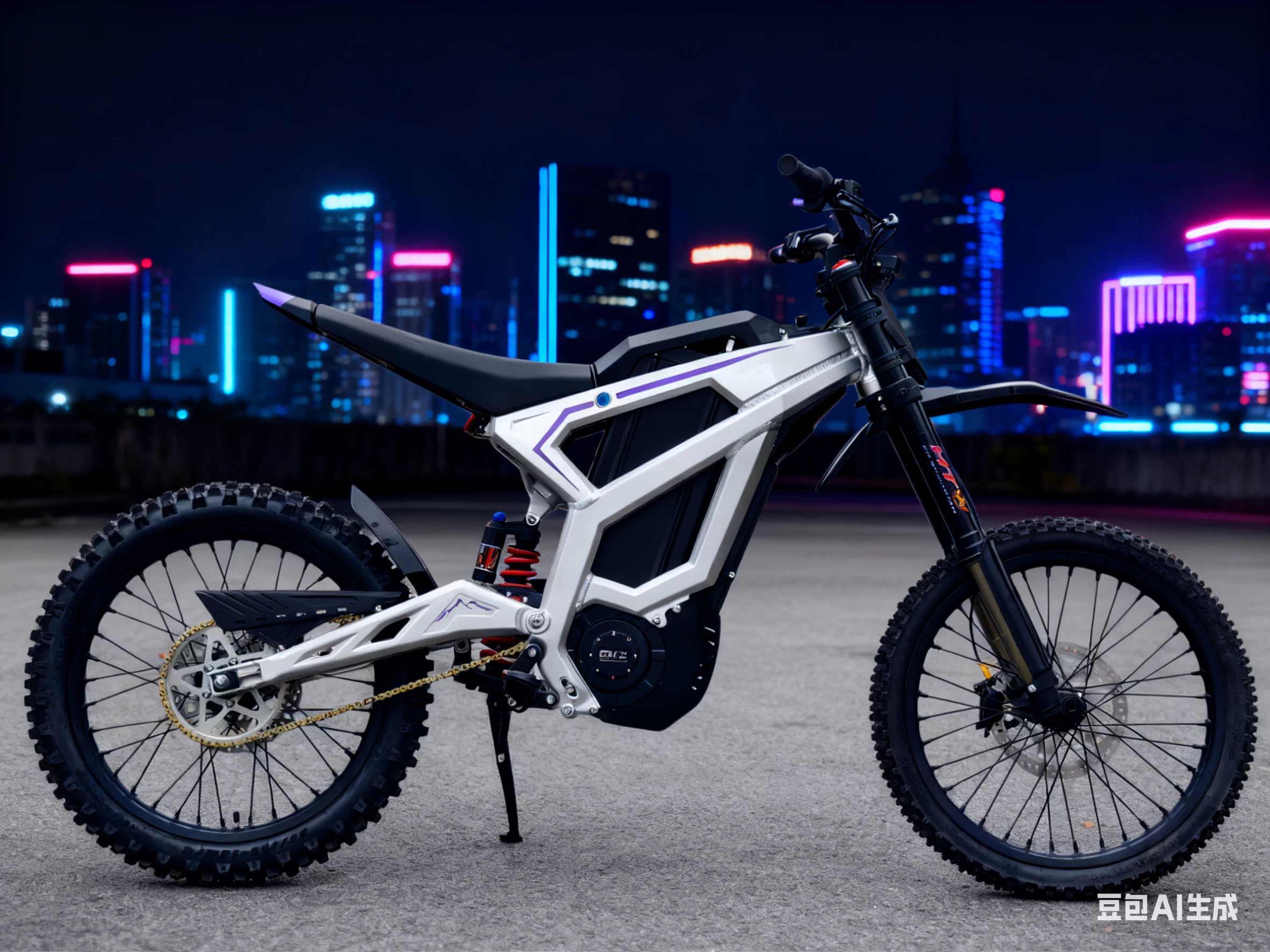 Электрический внедорожный мотоцикл EKXBike M1 черный