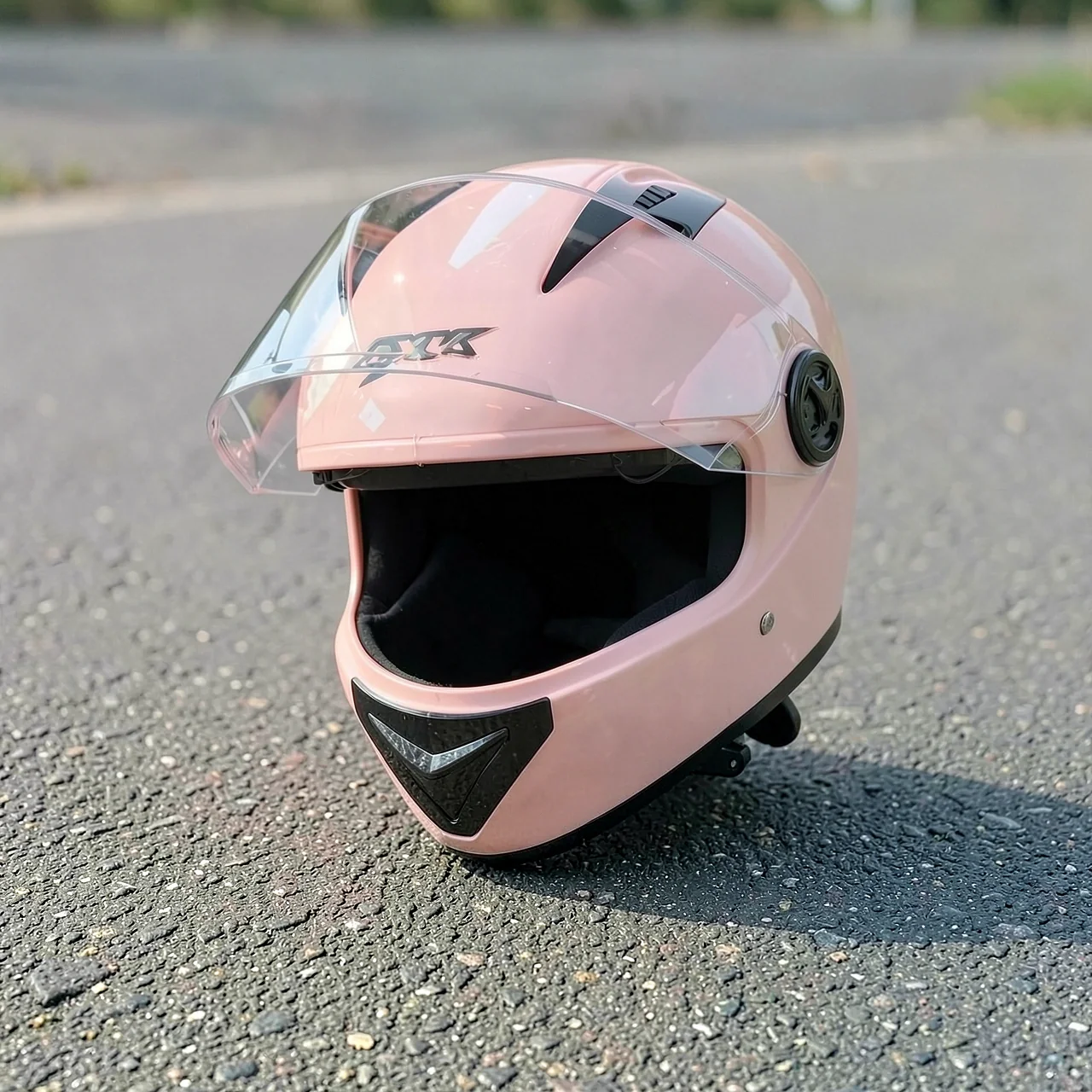 Полушлем AXK 555 розовый