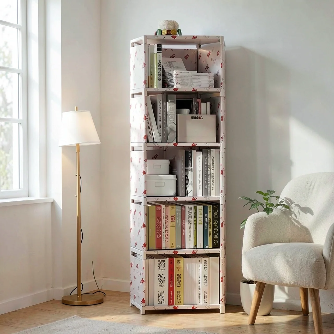 Стеллаж Simple Bookshelf 5 ячеек Мишка