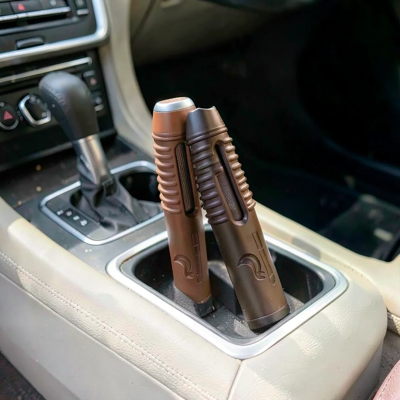 Пепельница автомобильная коричневая