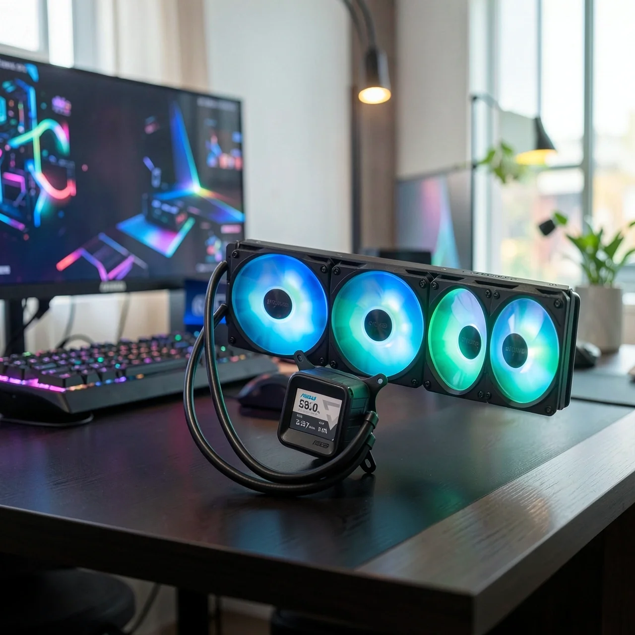 СЖО ASUS ROG PRIME LC 360 ARGB LCD Черный