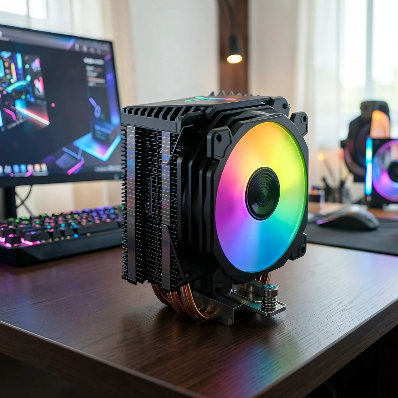 Кулер для процессора Jonsbo CR-1400E черный ARGB