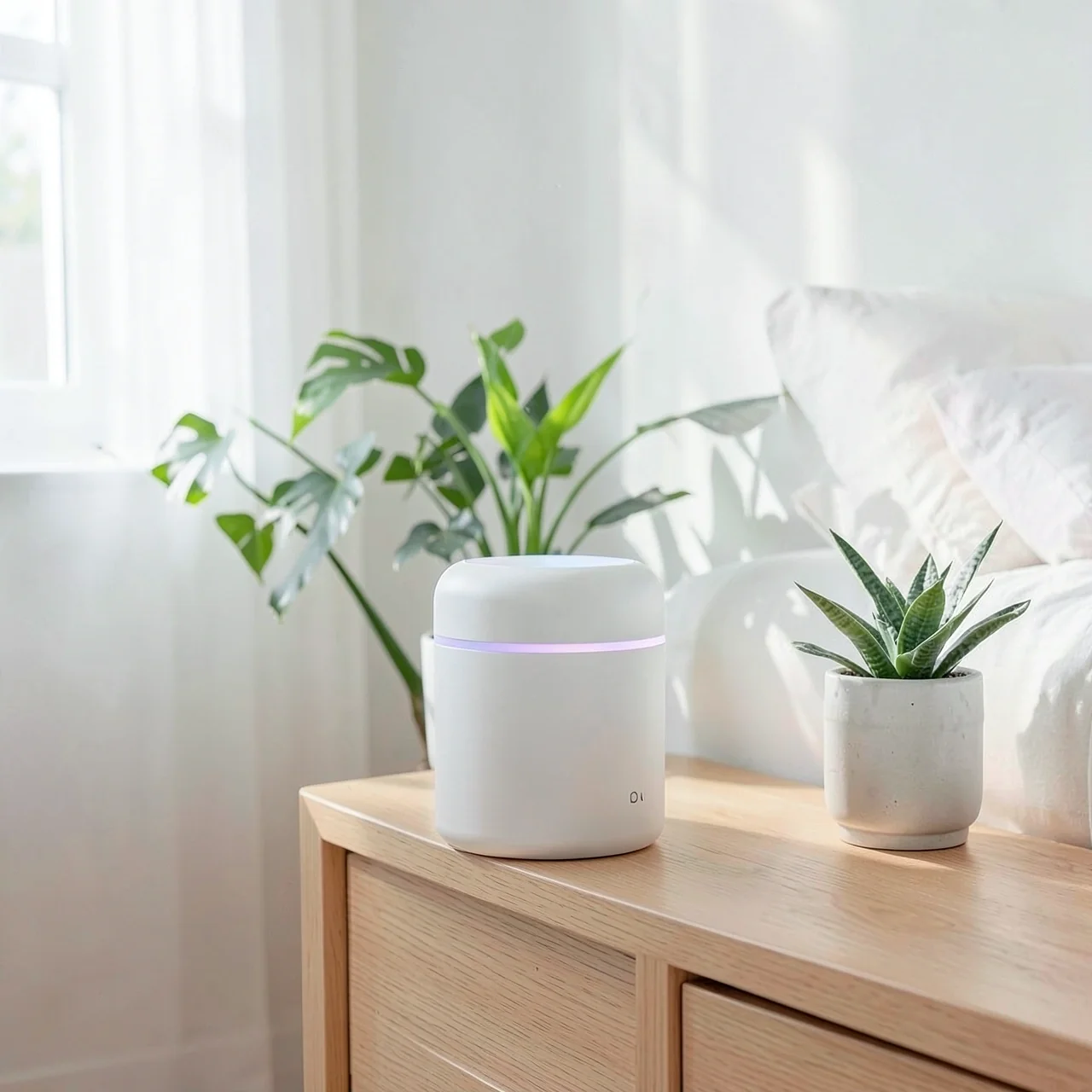 Увлажнитель автомобильный белый